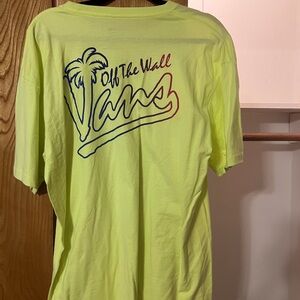 Vans Yellow Off The Wall Tee size Large